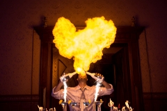 Bartender show in valentines day