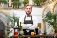 Portrait of barman at the restaurant